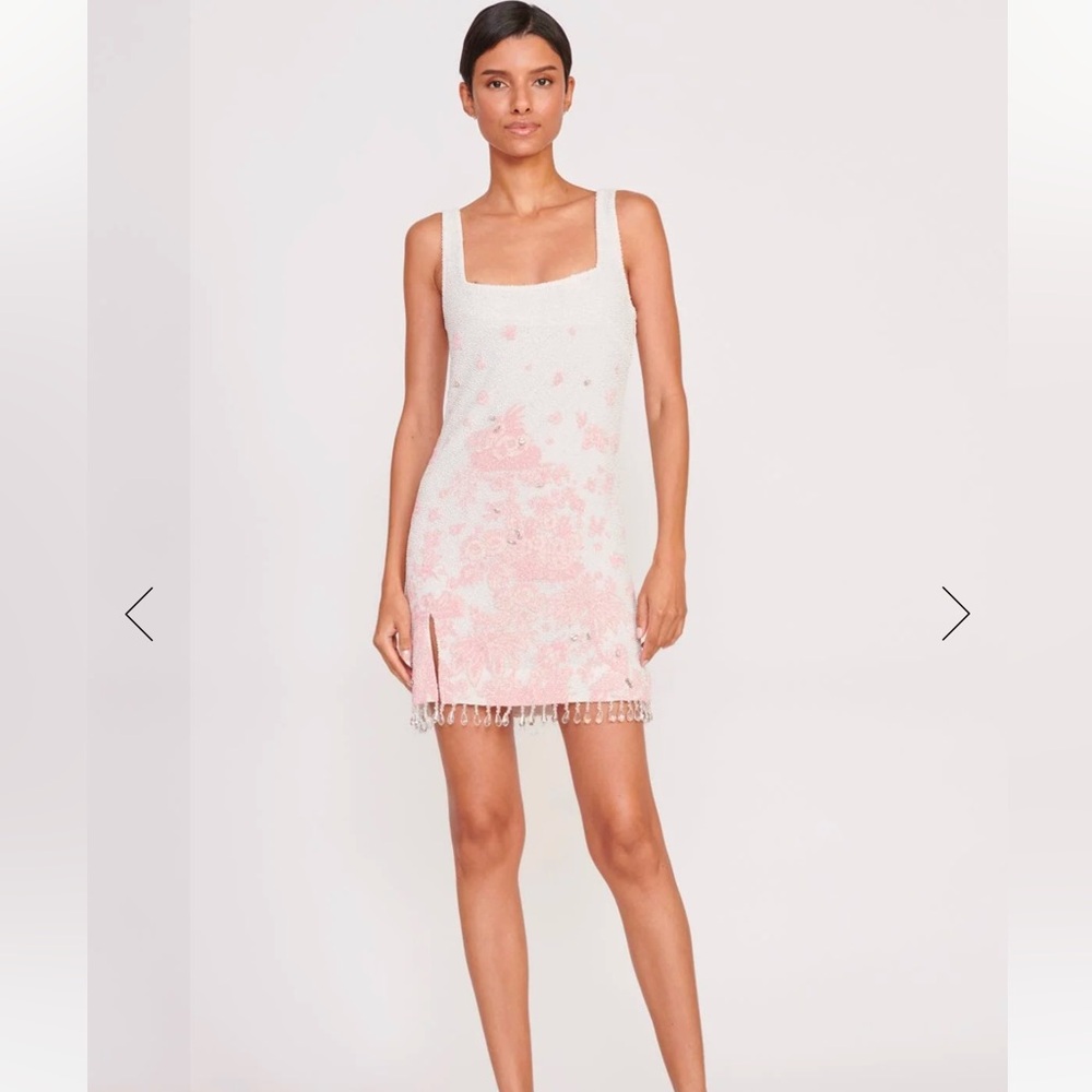 NWT STAUD Le Sable Dress Ivory Cherry Blossom